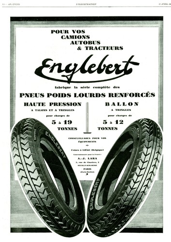 Publicité ancienne pneu