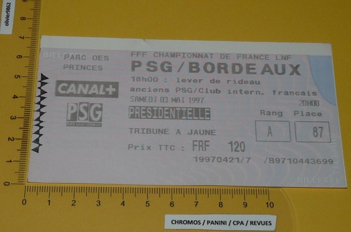Football billet 1997 - billet,