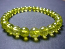 Bracelet de perles Péridot, Sur mesure