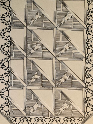 Beau dessin triangle encre - beau,