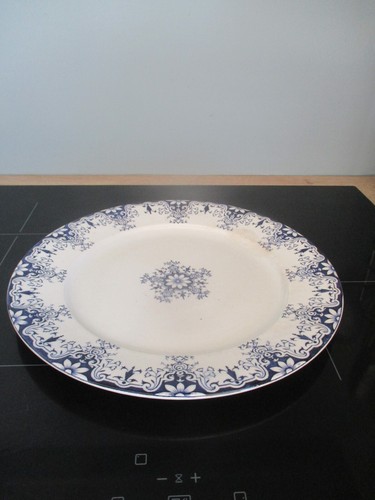 Plat rond bordeaux - rond,