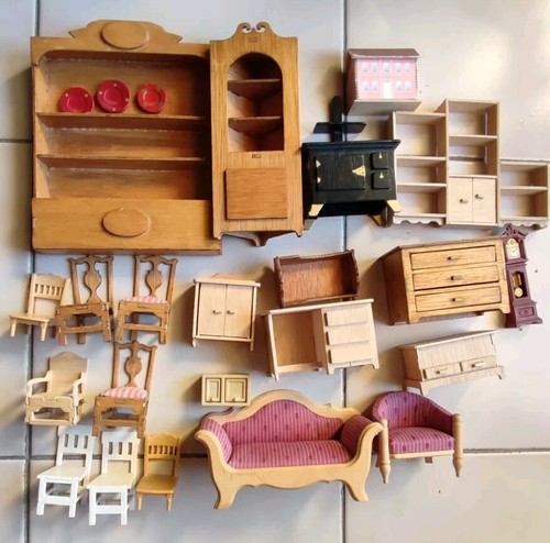 Lot meubles miniature vintage - ,