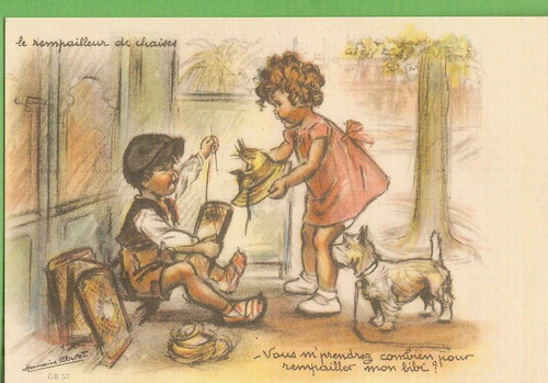 Germaine bouret carte postale - bouret,