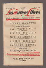 Les Oeuvres Libres N°82