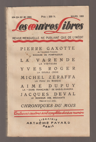 Les oeuvres libres 82 - les, n°82