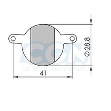 Plaquette frein vtt 26 clarks sintered adapt. magura julie 2001-2008 (pr)