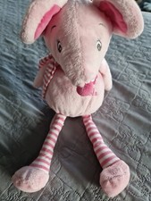 Doudou Peluche BEBISOL souris rose Arthur ET LOLA  34 cm État Neuf