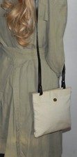 MAC DOUGLAS SAC CROSS BODY EN TOILE ET CUIR