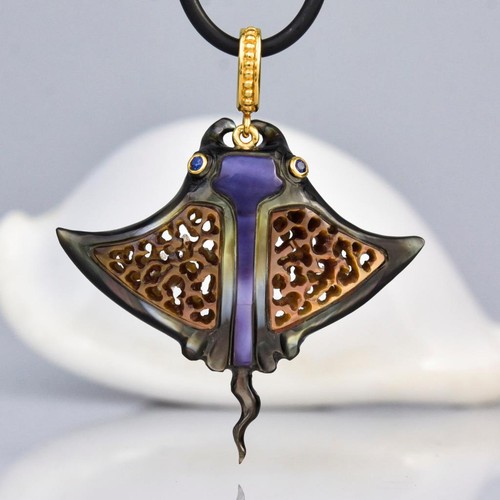 Pendentif raie manta - pendentif,