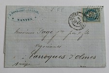 Lettre Napoléon III 20c bleu