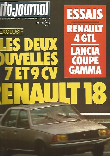 Auto journal 03 - l'auto, renault
