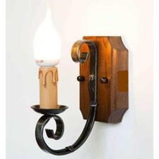 Applique en Bois Et Fer Forgé