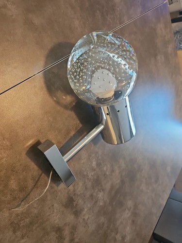 Lampe métal chromé - lampe, en