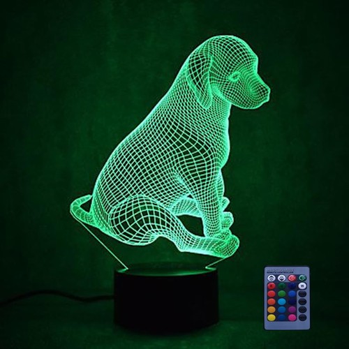 Chien led lampe - led, art