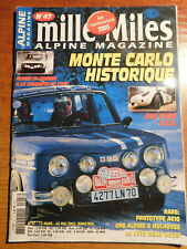 MILLE MILES ALPINE MAGAZINE LEGENDE ALPINE PROTO A610 GTA USA A110 1965 SEBRING