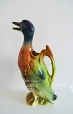 Pichet canard - barbotine - faïencerie de Lunéville-Saint-Clément