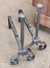 Accessoires de Cheminée anciens Chenets  52 x 24 cm par 57,5 cm de haut 