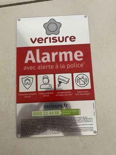 Plaque dissuasive alarme - 🚨,