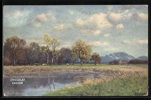 Carte postale cailler - carte, cailler's