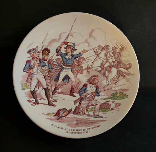 Assiette scene militaire - assiette,