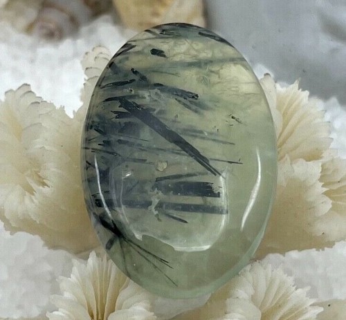 Cabochon prehnite pierre - prehnite,
