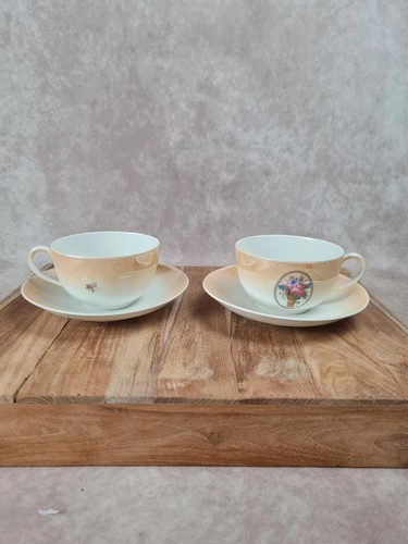Lot tasses sous - et, sous-tasses