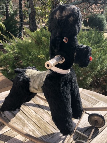 Jouet ancien chien caniche - jouet,