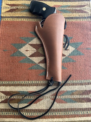 Western leather holster slim - leather,