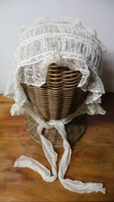 Ancienne Coiffe Régionale en dentelle blanche XIX-XXe siècle