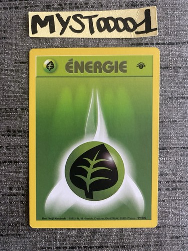 Carte pokemon énergie - carte, plante