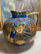 Pichet / Vase décoratif Egyptien Veronese 2003 en céramique italienne.