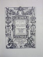 3/3 MONTAIGNE LES ESSAIS IMPRIMERIE NATIONALE SUR VERGÉ FILIGRANÉ N°200/500