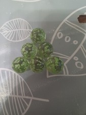 Lot 6 Billes Pépite Vertes