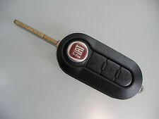 Coque CLEF clé PLIP télécommande NOIR Fiat 500 Panda Ducato Brava Stilo Bravo