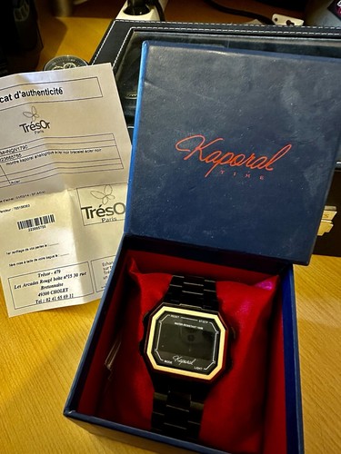 Montre kaporal homme noir - montre,