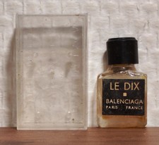 Extrait de Parfum Le Dix de Balenciaga 1 ml. Étiquette. Boîte Plexi. Bon état