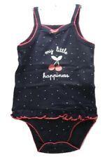 Kiabi body à brides et volants jaune ou bleu bébé fille 12 mois 2 ans et 36 mois