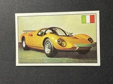 Carte PANINI L’Histoire De L’Automobile 1973 N.118 FERRARI type DINO Italie
