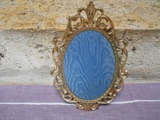 Cadre Photo mural Ovale Vintage  en laiton stylisé