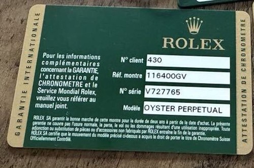 Genuine rolex 116400gv - genuine,