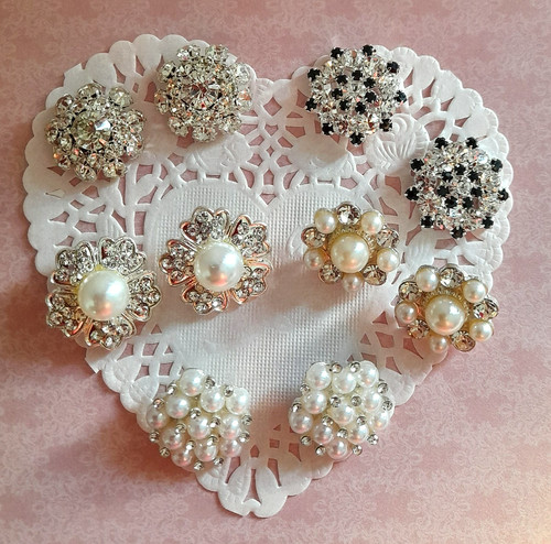Boutons strass - boutons, strass,