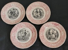 Lot 4 anciennes Assiettes