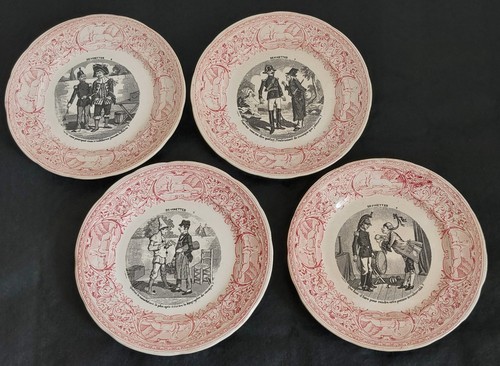 Lot anciennes assiettes - lot, 4