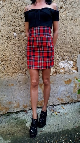 Jupe tartan écossaise