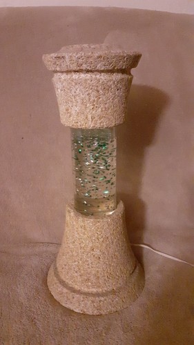 Lampe paillettes vintage - lampe, à