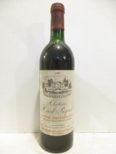  lussac saint-émilion château haut-piquat  rouge 1985 - bordeaux