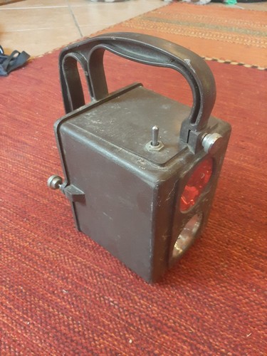 Ancienne lampe sncf cheminot - lampe,