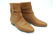 Bottes Courtes En Cuir Camel