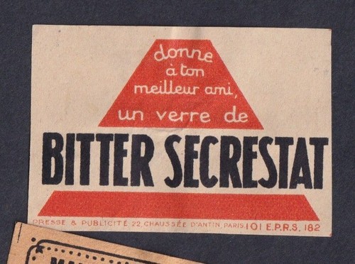 Ancienne étiquette allumettes - ancienne,