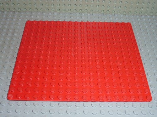 Lego baseplate red - 16x18, réf